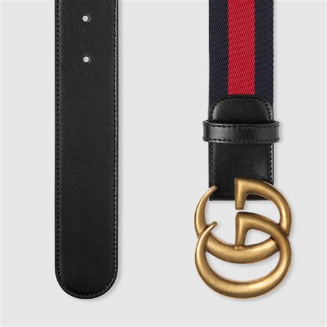 gucci double wolf buckle nylon men's belt|gucci belts clearance for men.